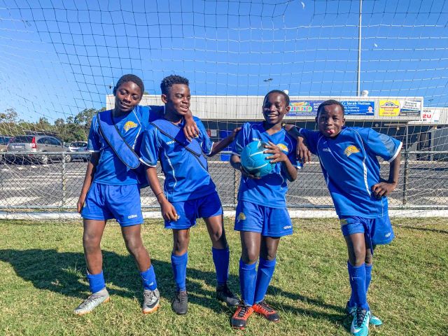 Young people with a refugee background in soccer posts - South-west Brisbane and Ipswich